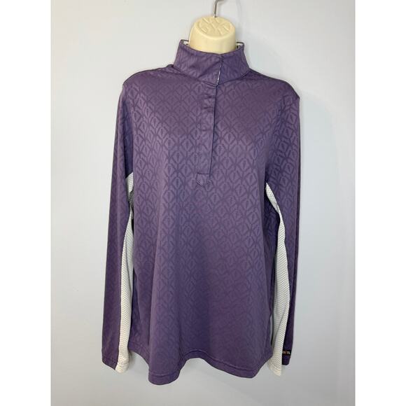 Kerrits Sport Show Shirt Long Sleeve Lightweight Equestrian Women's XL Purple - Picture 2 of 10